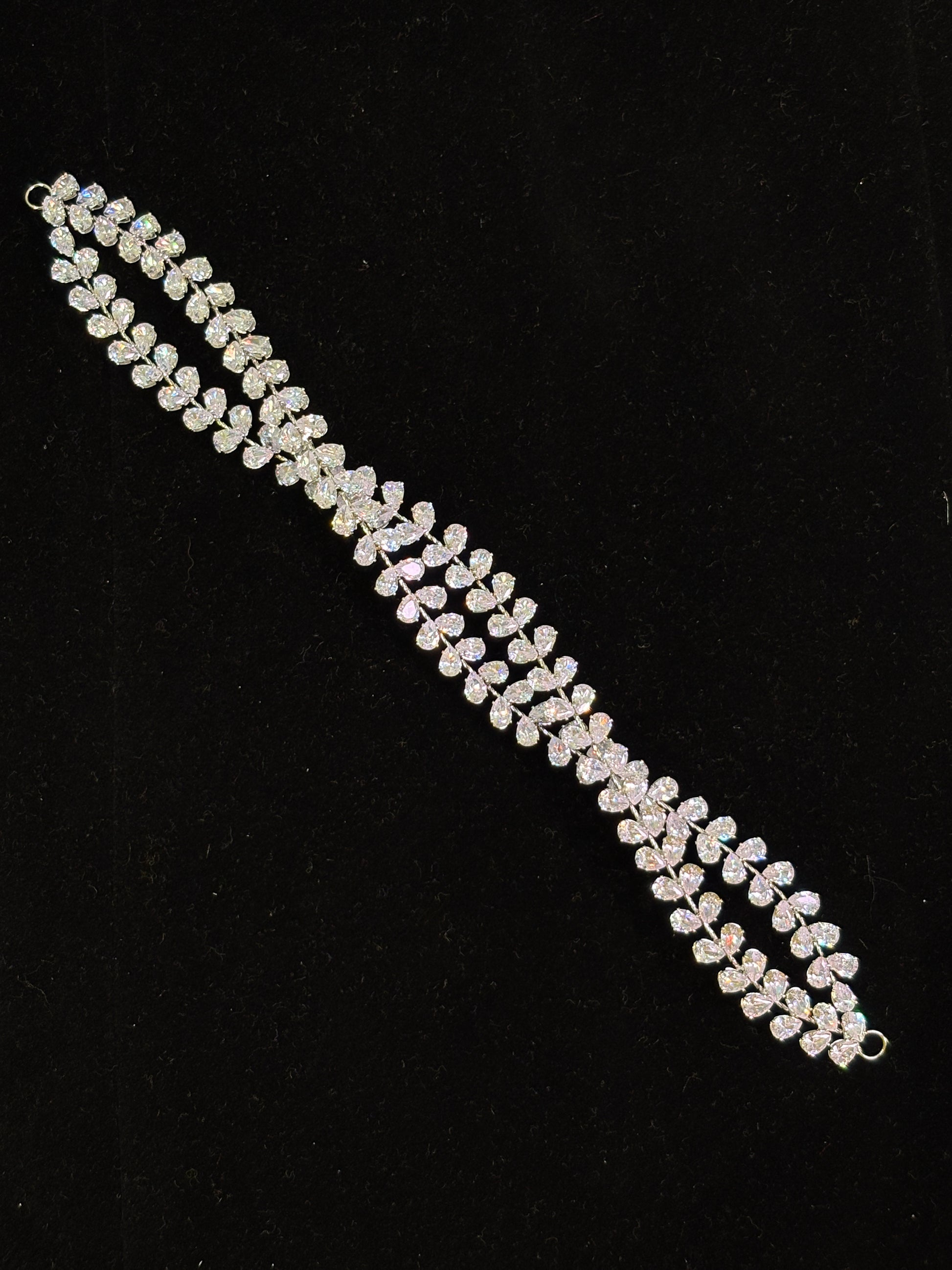 Twist of Crystal Elegance Hair Vine – Unique Intertwined Hair Accessory for Wedding, Sangeet | Minimal Crystal Hairpiece | Fusion Indo-Western Hairstyle Band I zircon headpiece