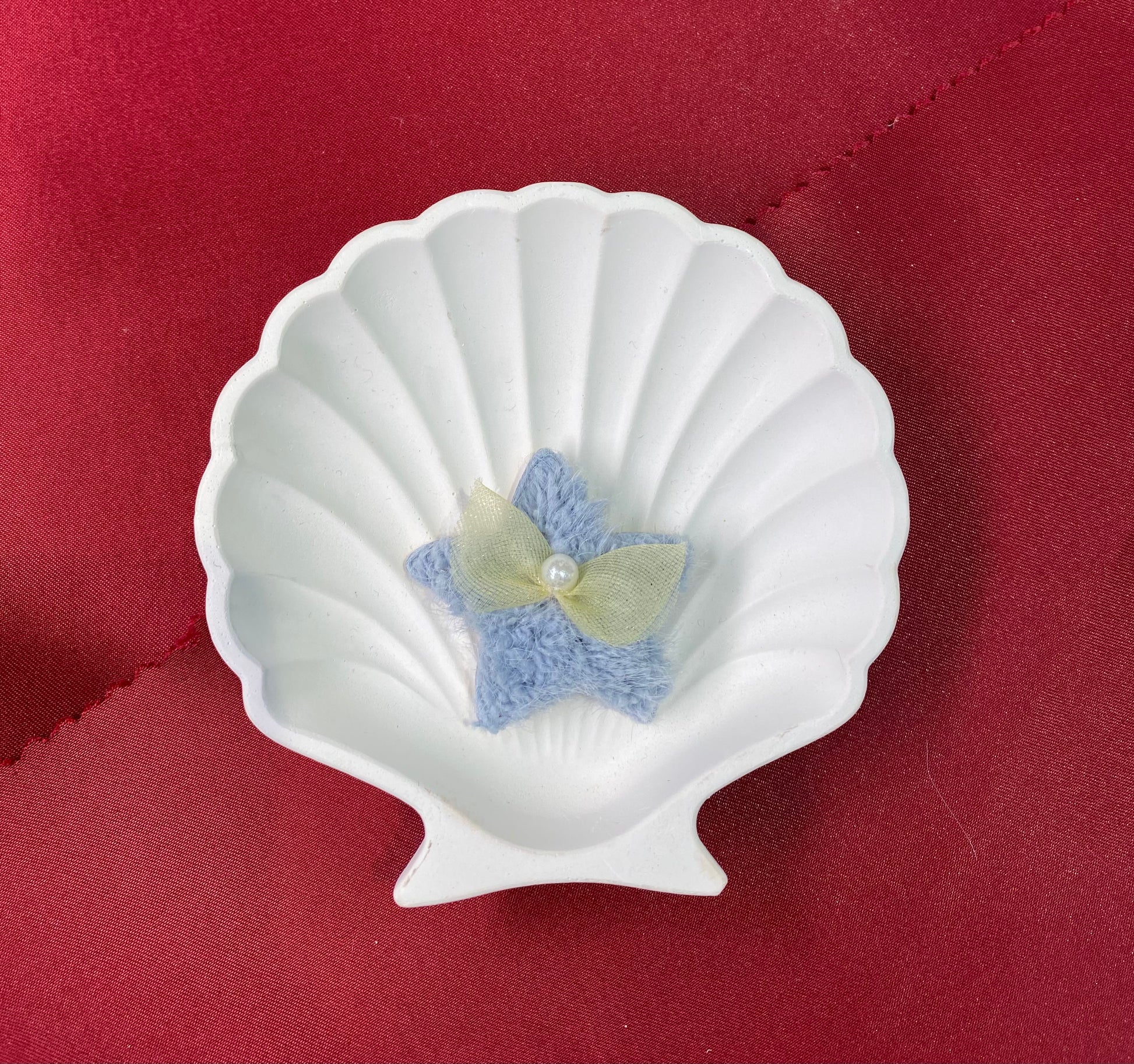 Starship | blue star | cream bow | cute and aesthetic | fluffy | elegant