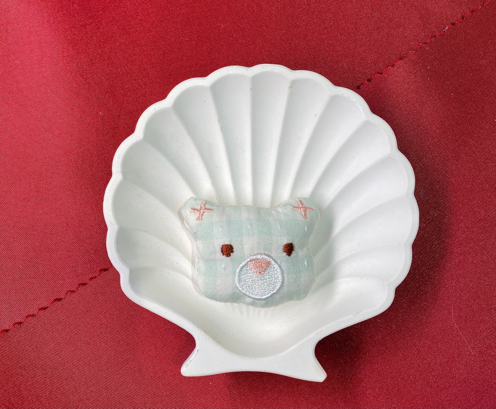 Checkered pookie | blue patch | teddy bear | cute and aesthetic| patches | blue bear