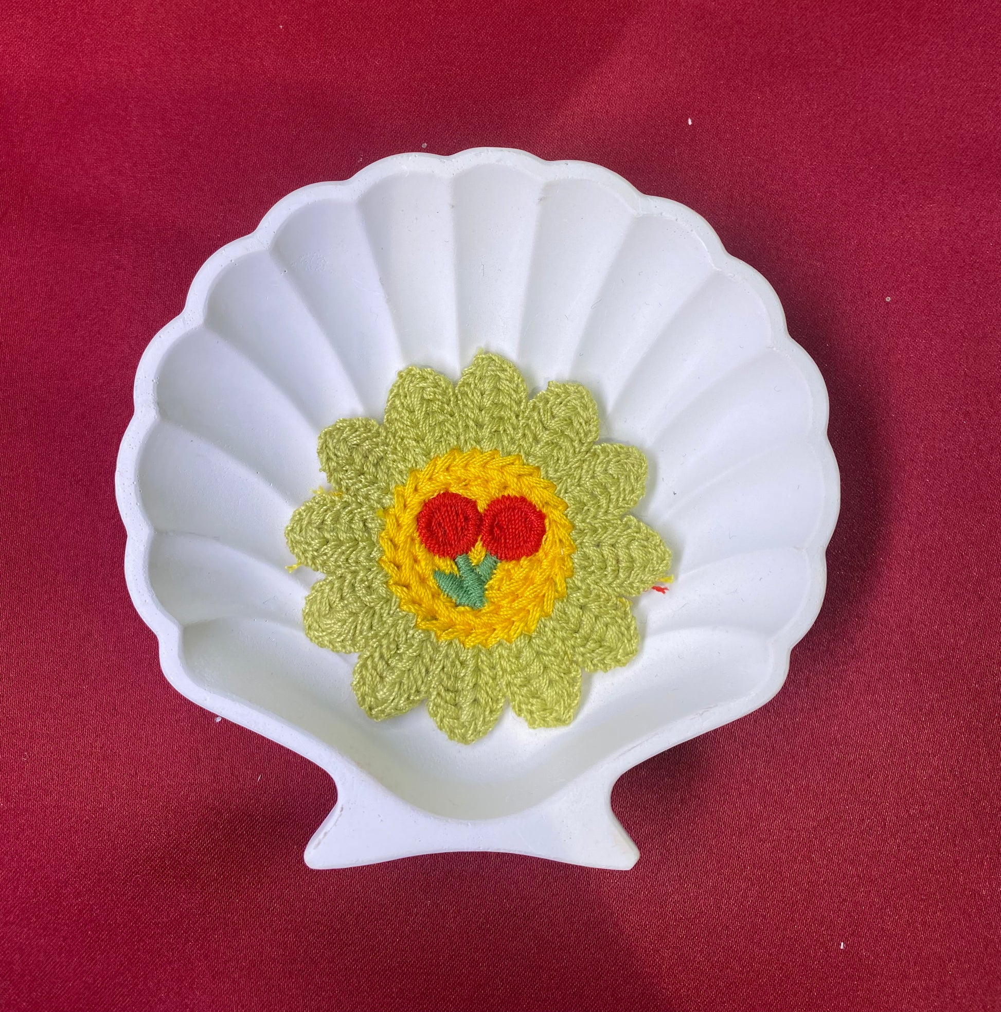 Vibrant Bloom patch | cute and aesthetic | flower | cherries | red | yellow | green| red cherries| patches| Non-Ironable | Glue/Sew On