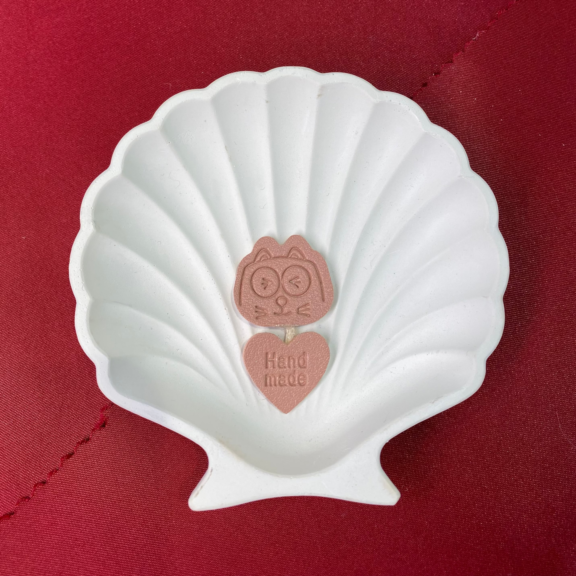 Pink cat | patch| Pink | Cat and heart| Cute and Aesthetic | Heart and cat duo| Non-Ironable | Glue/Sew On