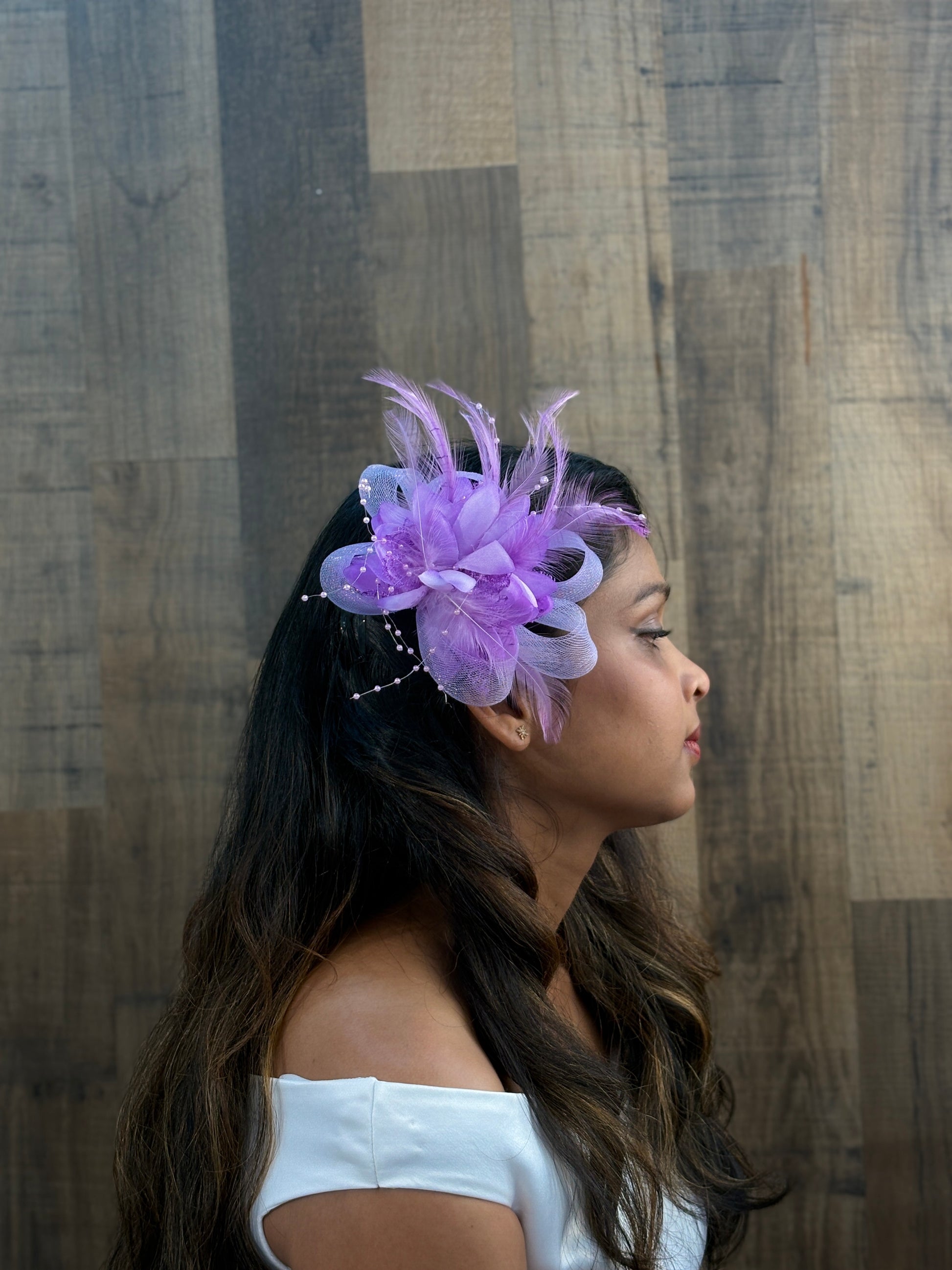 Elegant Fascinator Hat Collection – Teal, White, Cream, Coral, Lavender, Navy Blue, Yellow, Autumn Rust, Noir Allure & Burgundy Bliss | Stylish Feather & Netting Headpieces for Weddings, Cocktail Parties, and Formal Occasions