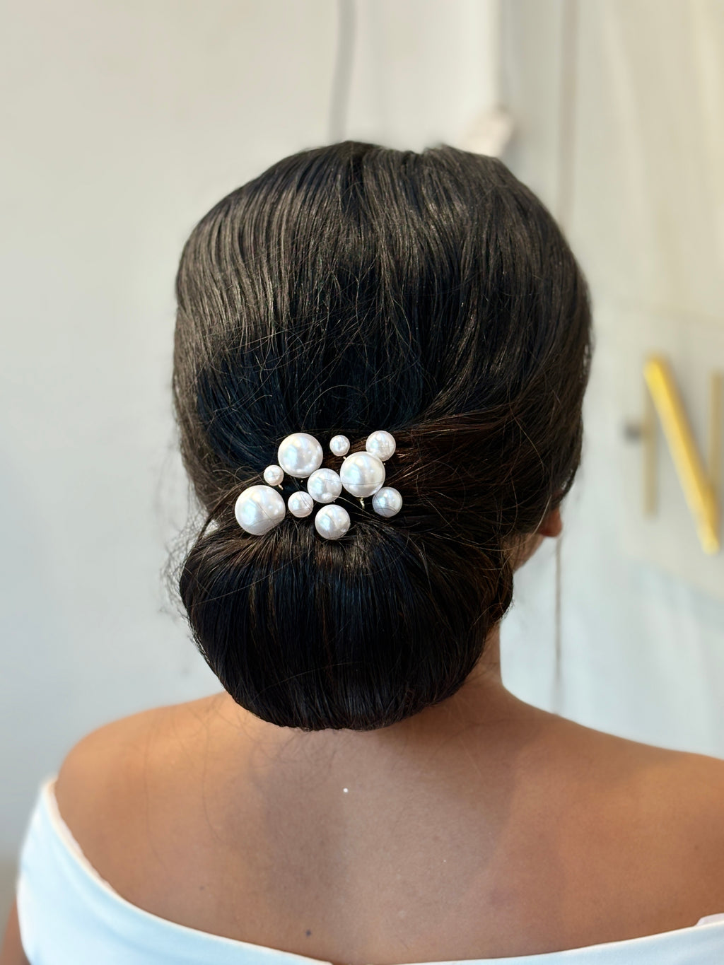 Timeless Classic Pearl Cluster Hair Pin | Elegant Bridal Accessory for Sophisticated Buns and Updos