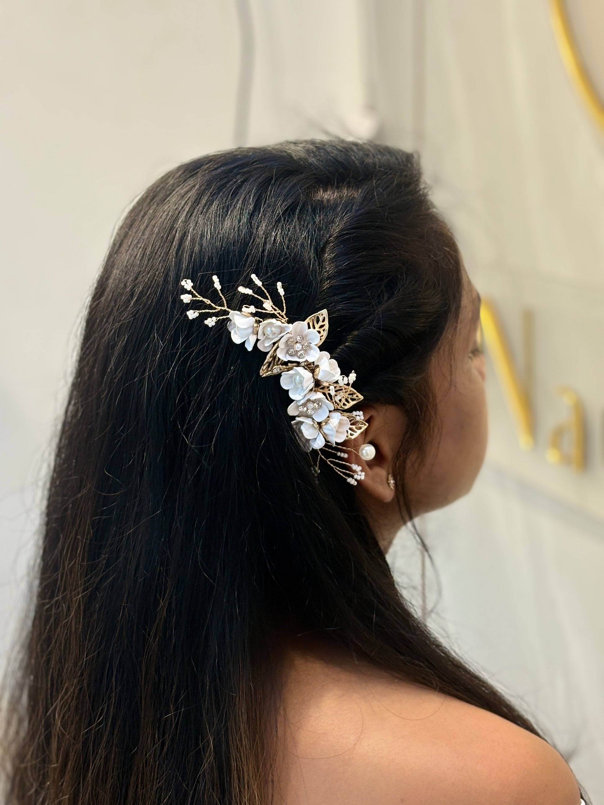 Silver Starburst Crystal Hair Comb | Bridal Hairpiece for Buns, Updos & Half-Up Styles | Minimalist Wedding Hair Accessory