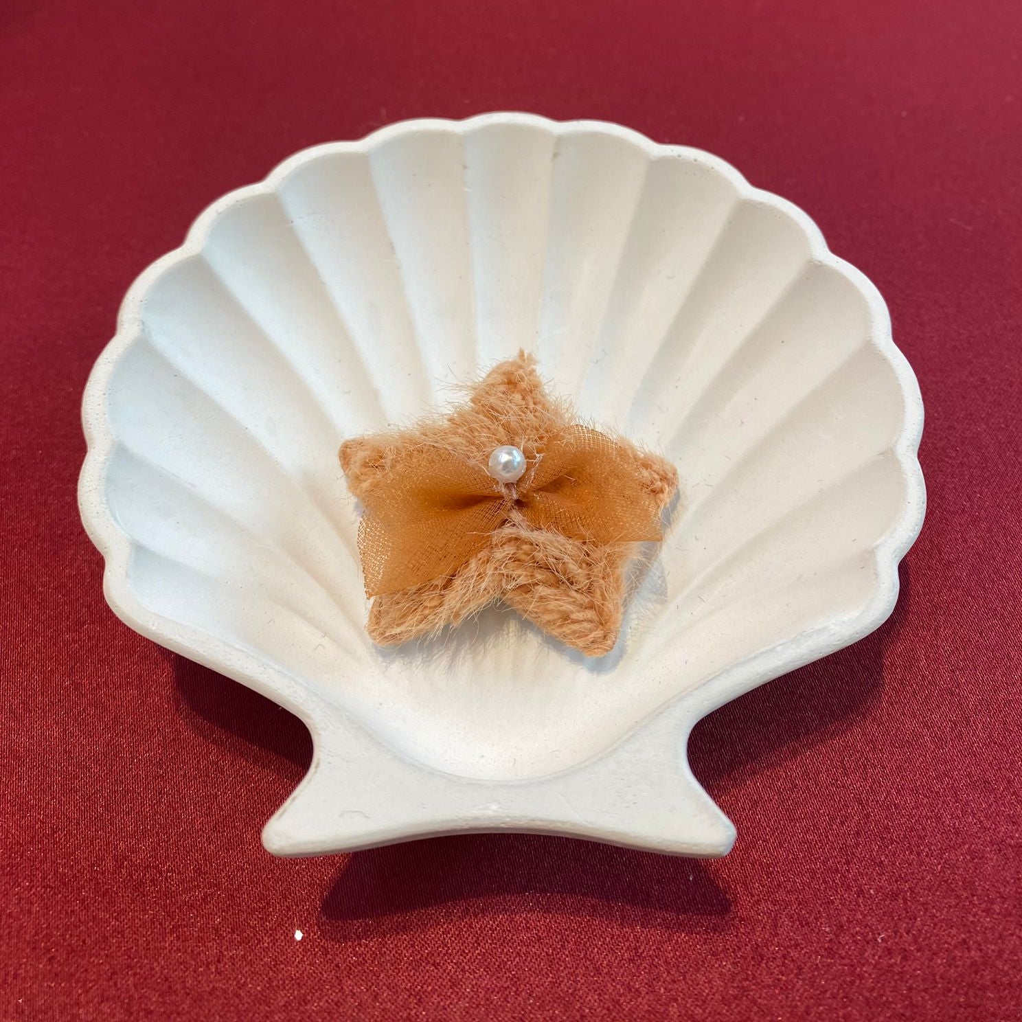 Star Patch with Bow |Fluffy Plush Star with Tulle Bow and Pearl Accent | Celestial Kawaii Patch for DIY Jackets, and Accessories | Iron-On or Sew-On