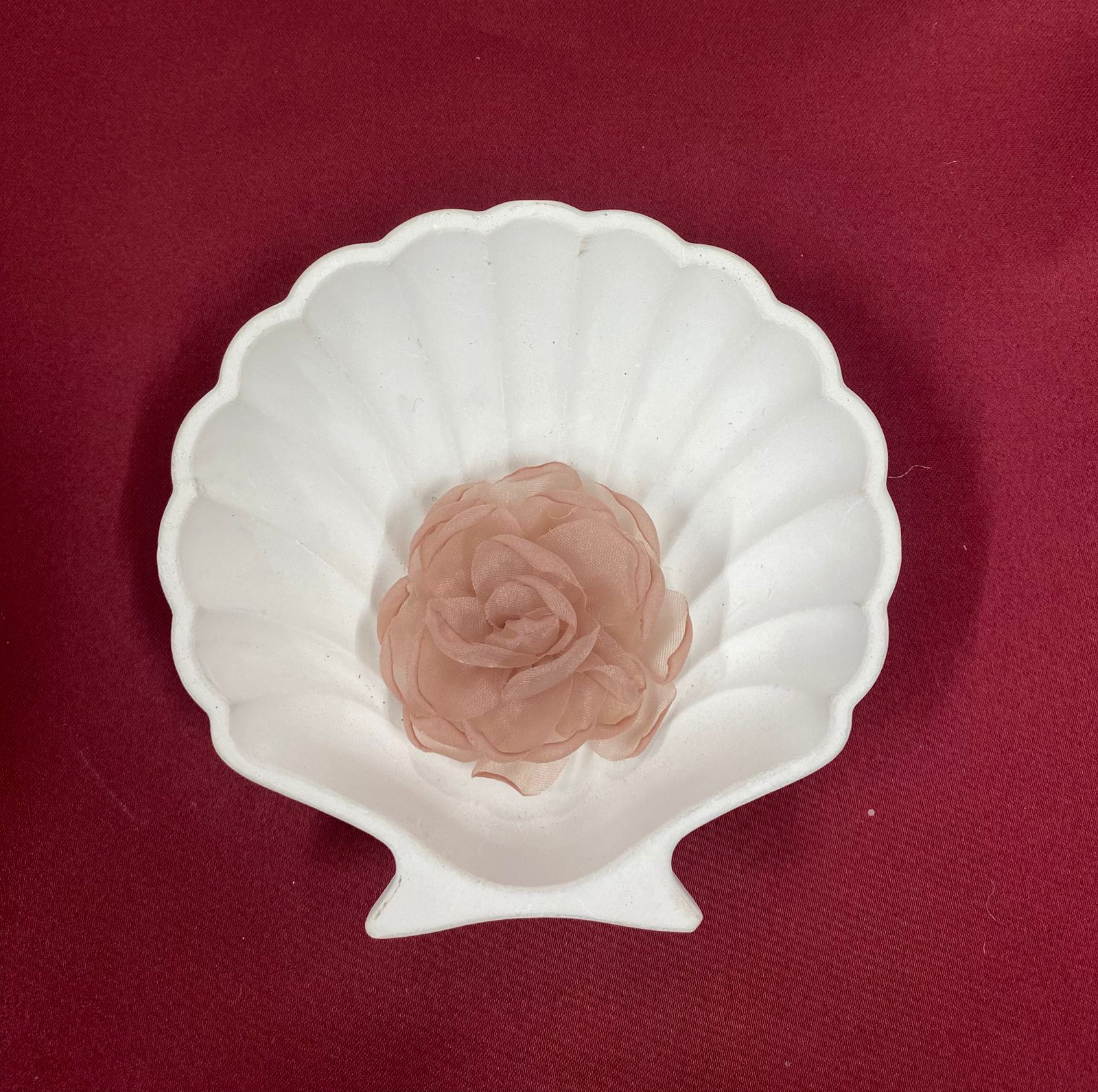 Rose Dust Chiffon Bloom | Soft Rosette | Neutral Balletcore | Delicate Flower | Elegant & Minimalist