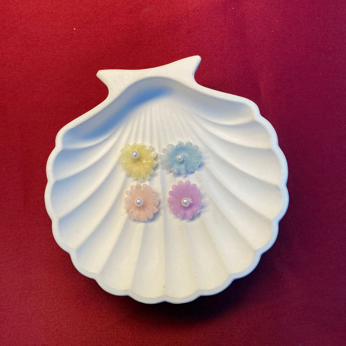 Pastel Petal Pearl | Set  | Yellow, Blue, Pink, Lilac | Kawaii Aesthetic | Fairycore