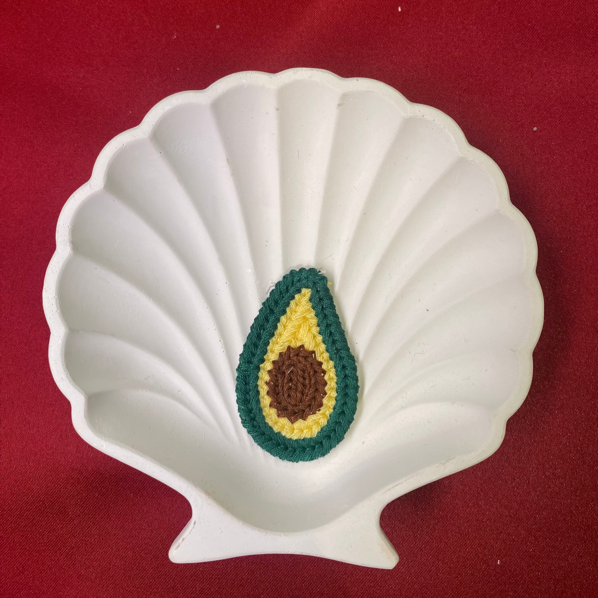 Avocado patch | green and yellow| cute and aesthetic | patches | crocheted| Non-Ironable | Glue/Sew On