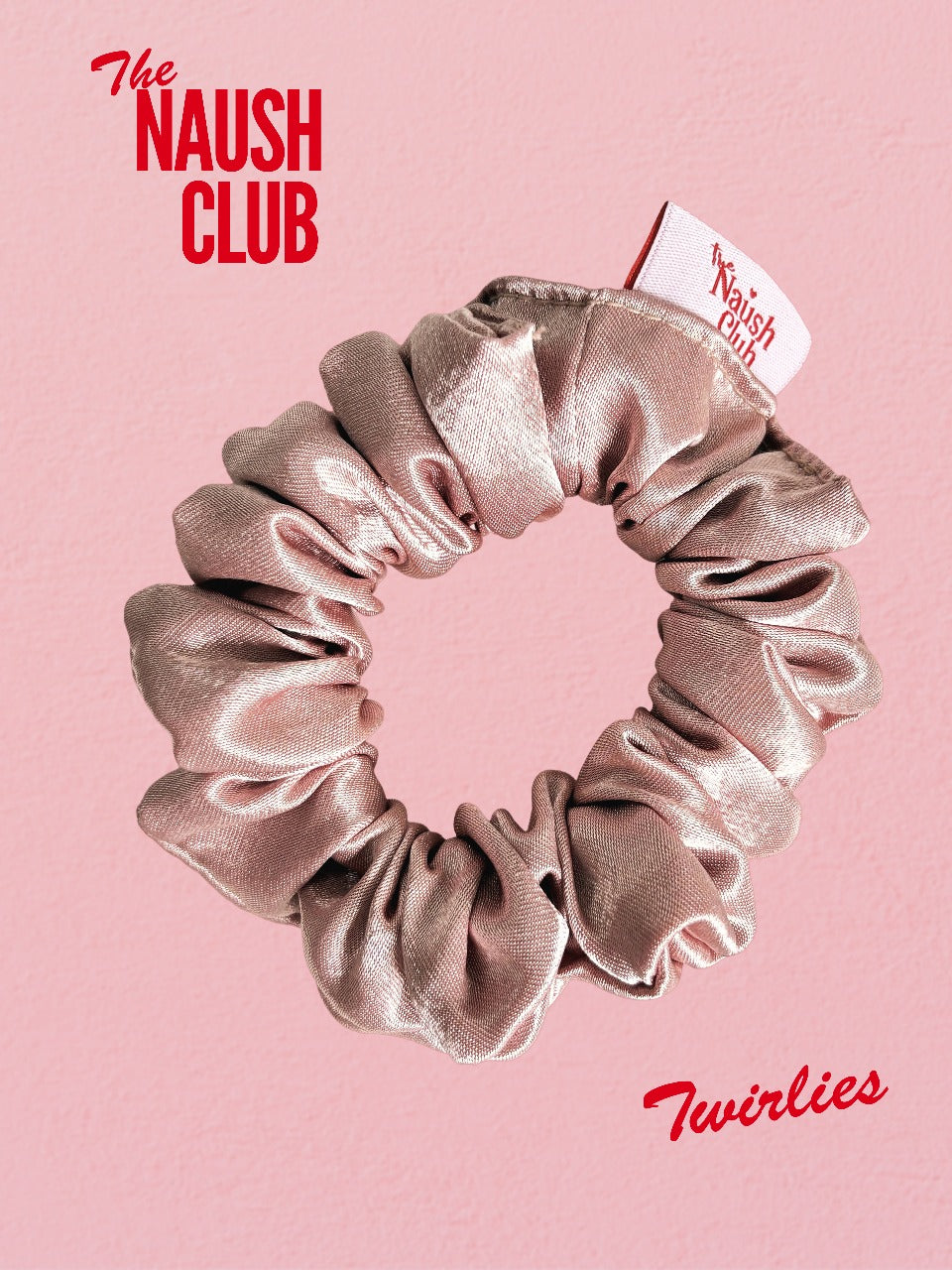 Mocha Brown Satin Twirlie Scrunchie | Neutral Coffee-Inspired Hair Tie for Stylish Everyday Looks | Trendy Chic Hair Accessory for Work, School & Casual Wear